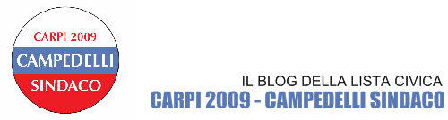 CARPI 2009 - CAMPEDELLI SINDACO