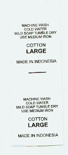 label baju printing