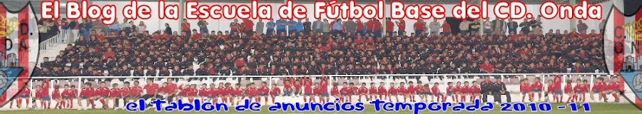 Escuela Fútbol Base C.D. Onda 2010-2011