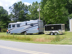 Our 2003 Mountain Aire motorhome with Low Hauler bike trailer