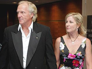 Greg Norman and Wife Chris Evert