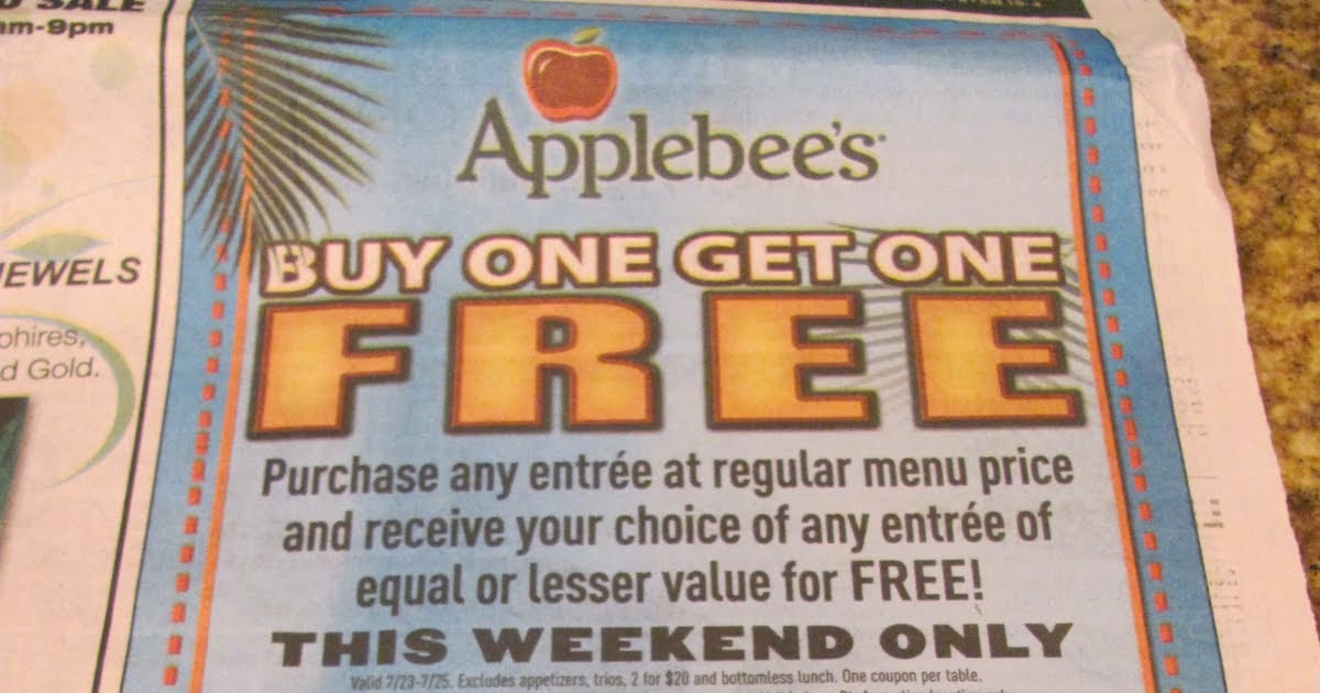 ST AUGUSTINE SAVERS COUPON BOGO COUPON AT APPLEBEES!
