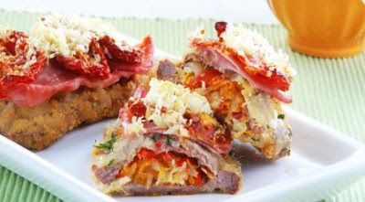 Recetas de Milanesas rellenas a la napolitana Recetas de Milanesas rellenas a la napolitana