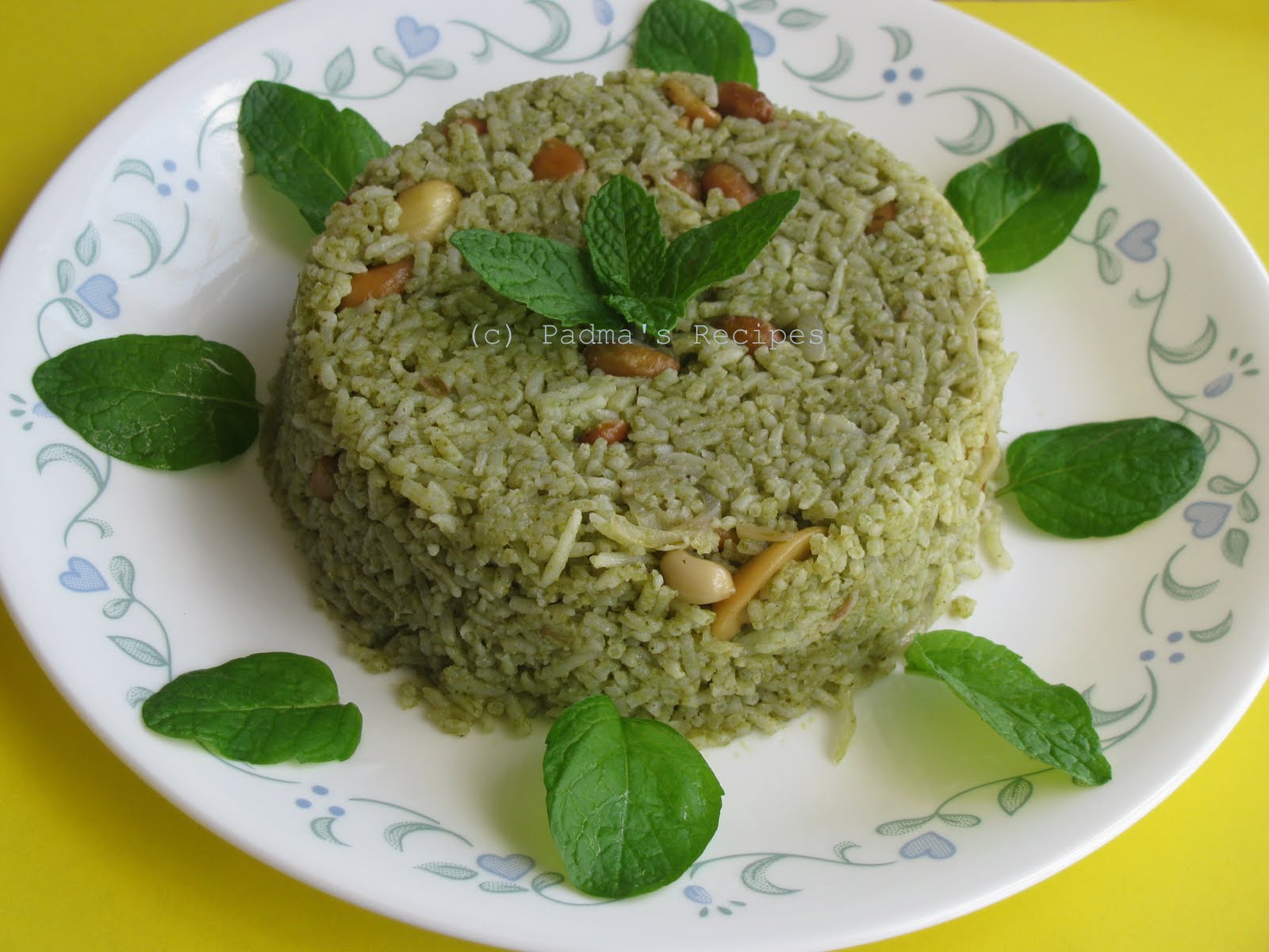 Padma's Recipes PUDINA/MINT RICE