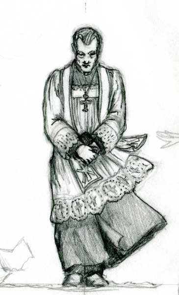 Drawing Of Priest