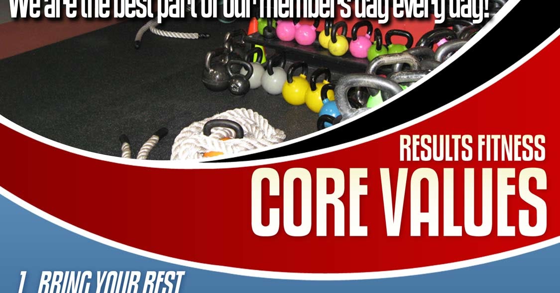 Results Fitness Blog Our Core Values!