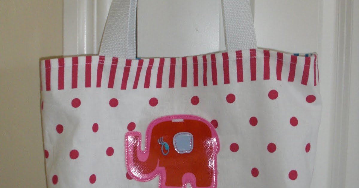 Obsessively Stitching Library Tote Bag from Placemats TUTORIAL