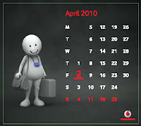 April 2010 Calendar Wallpaper