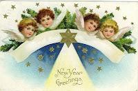 Vintage New Year Wish Wallpaper