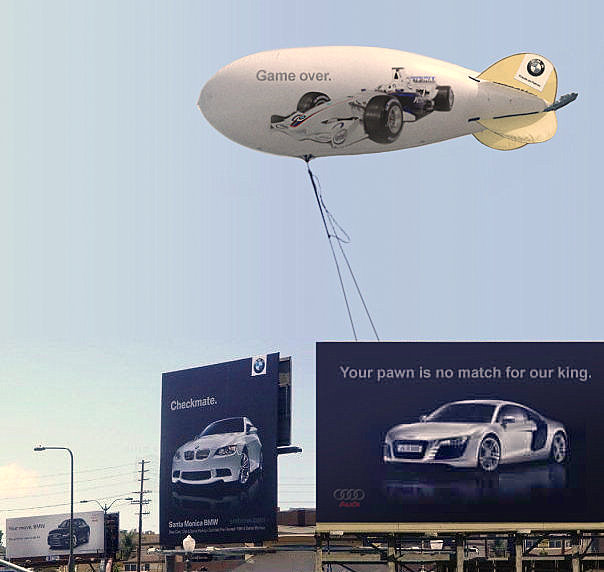 Also, have you guys seen the continuation of the Audi vs. BMW billboard war?