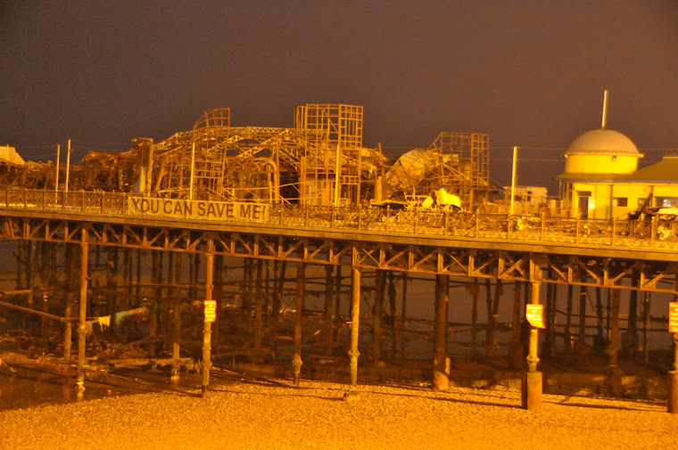 Hastings Pier after the fire