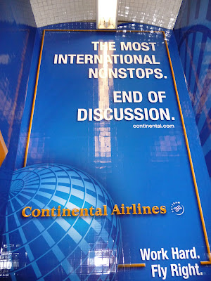 continental airlines hard work fly right subway erica random 53rd lexington ave nyc above ad street