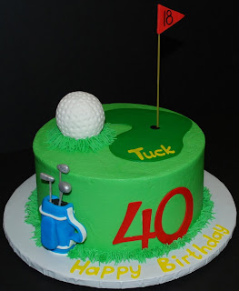 golf cakes birthday cake themed theme fondant 40th happy easy buttercream designs bakery golfer grooms cupcakes golfing cupcake door ball