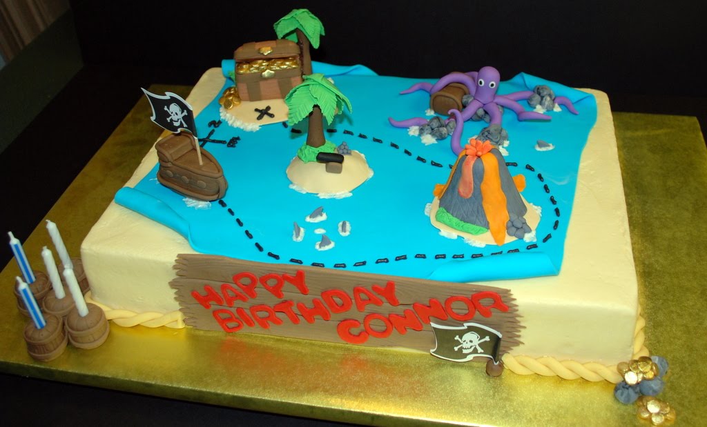 The Bakery Next Door: Pirate Map Cake