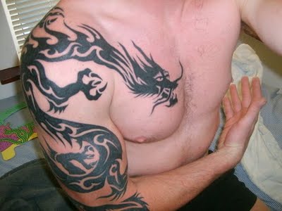 Pics of chest tattoos for men tribal chest tattoos