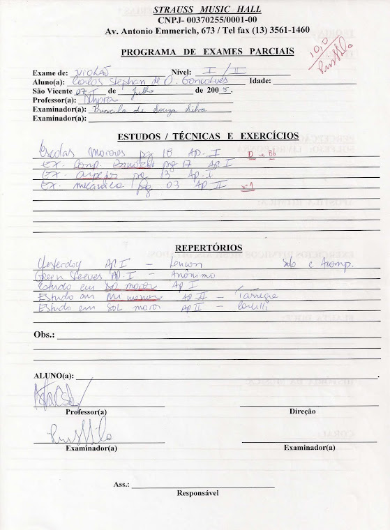 HISTÓRICO DO PROFESSOR STEPHAN