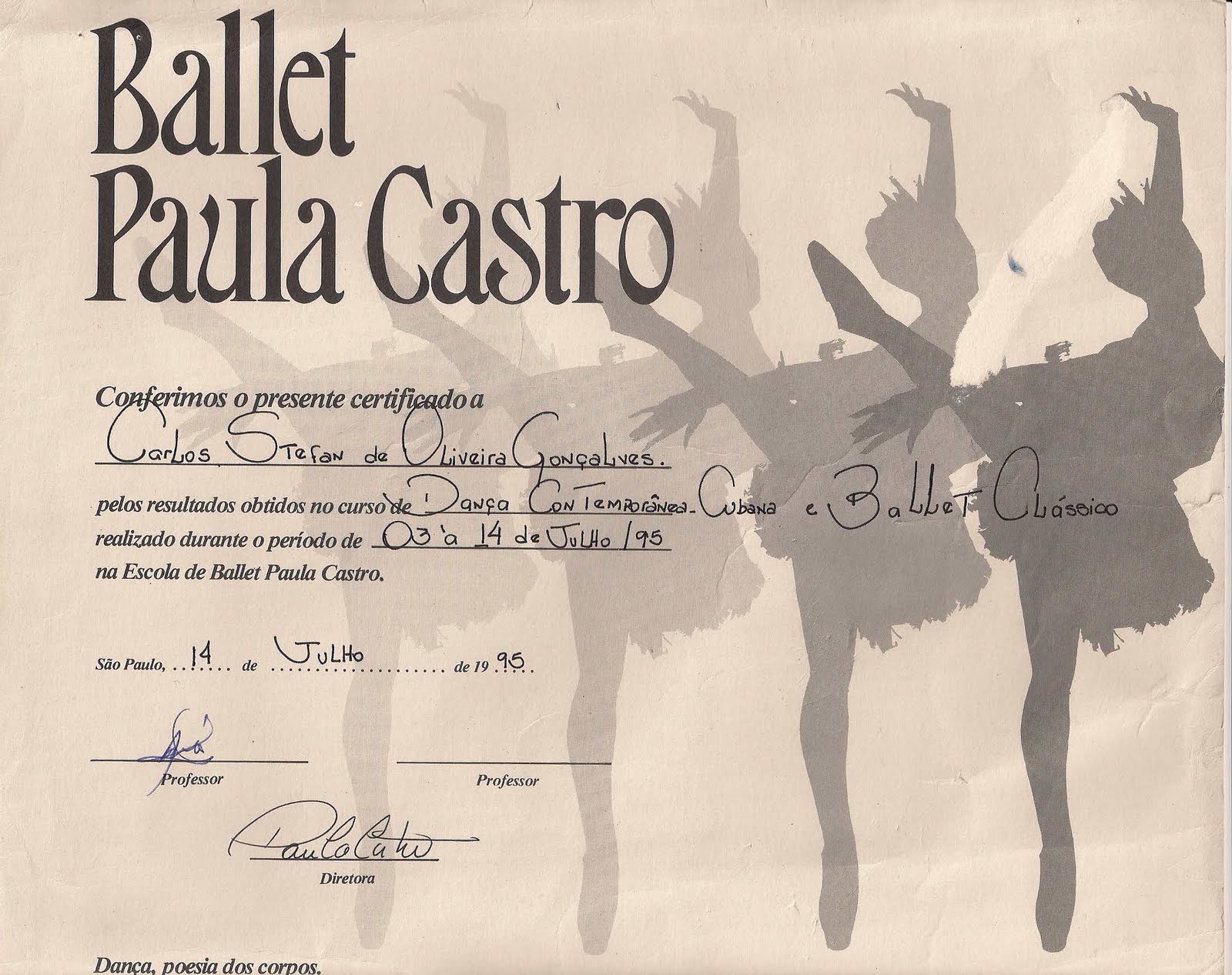 HISTÓRICO DO PROFESSOR STEPHAN