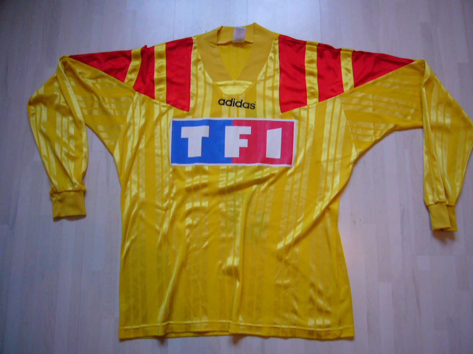 Rc Lens Old School Maillot Coupe de France 1993 1994 Porté Jimmy