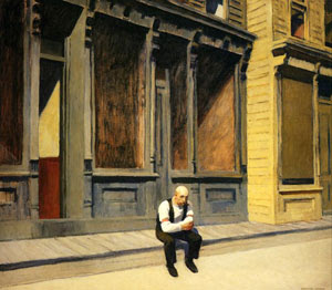 Domingo(detalle) por Edward Hopper