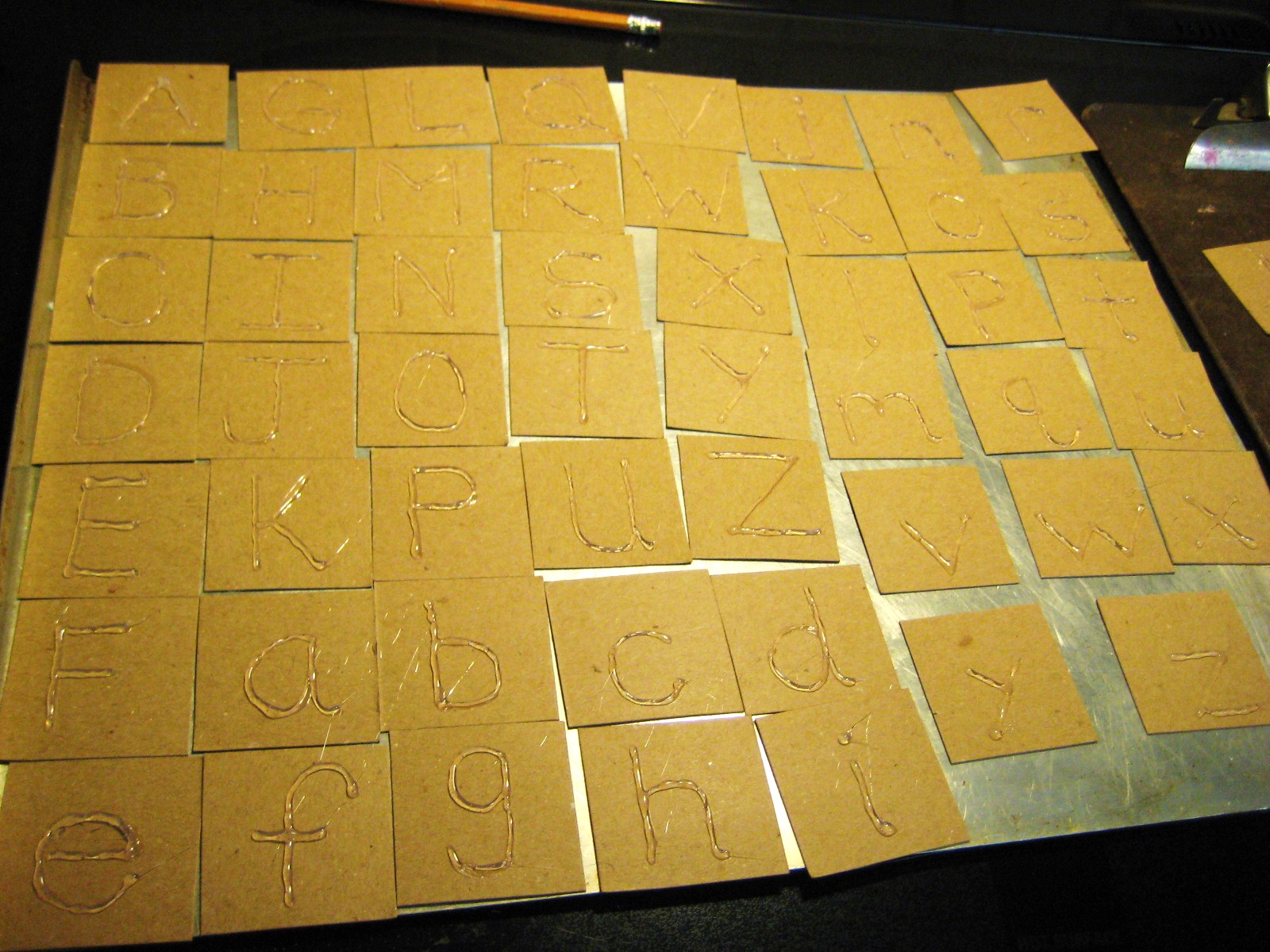 Busy HandsBusy Minds Homemade Alphabet Rubbing Plates