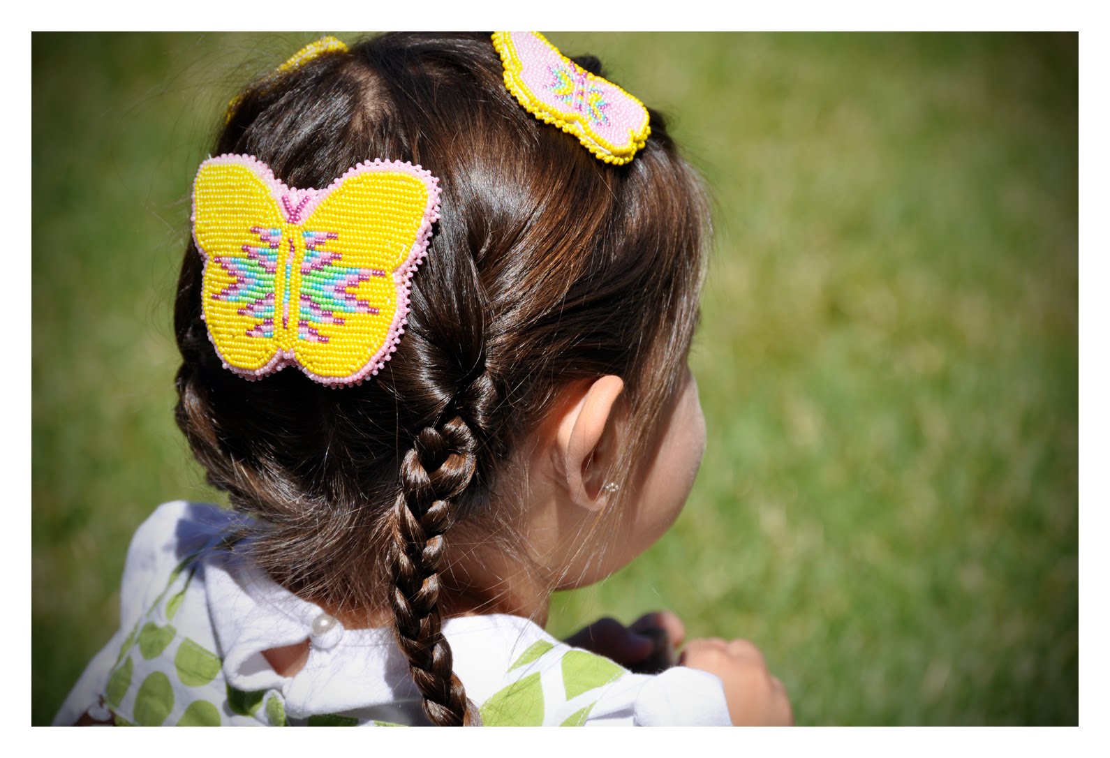 Creative Native Boutique Beaded Butterfly Barrettes