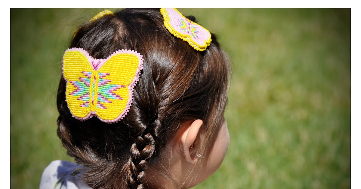 Creative Native Boutique Beaded Butterfly Barrettes