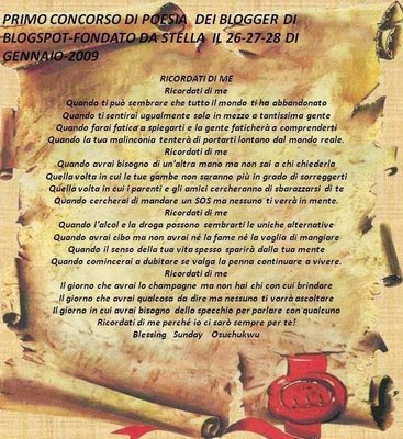 Letterature Poesie Culture Tradizioni Costumi Usanze Igbo Ibo Nigeriani Africani Italiani Un Grande Ringraziamento A Tutti Coloro Che Mi Hanno Votato Per Vincere Il Concorso Di Poesie Organizzata Da Stella