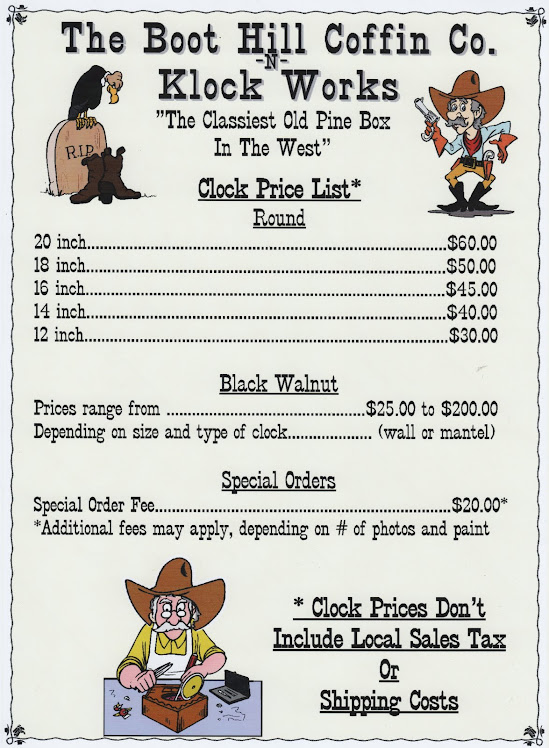 Clock Price List