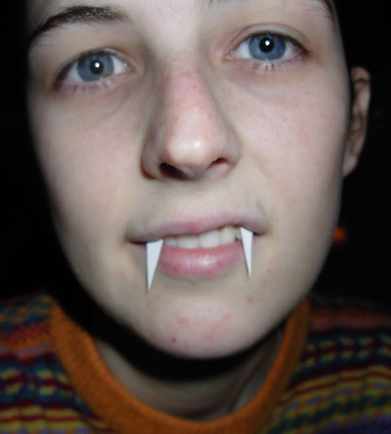 stuff in my mouth Homemade Vampire Teeth In My Mouth