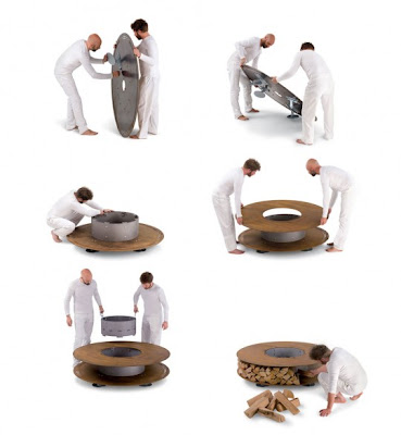 Chimenea redonda al aire libre | Decoracio Nesdotcom