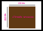 O'treats Brownies Size:
