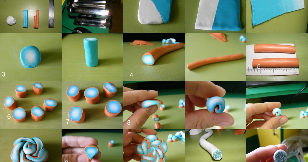 Tutoriale Handmade * Arts & Crafts * Cane trandafir din fimo