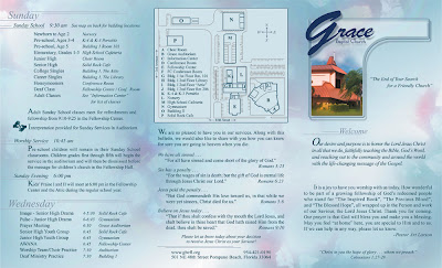 church bulletin samples