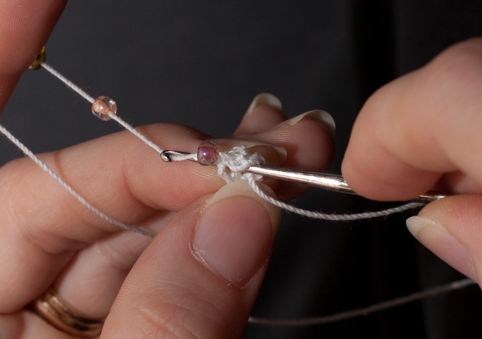 In the Loop How to Crochet a Bead Rope