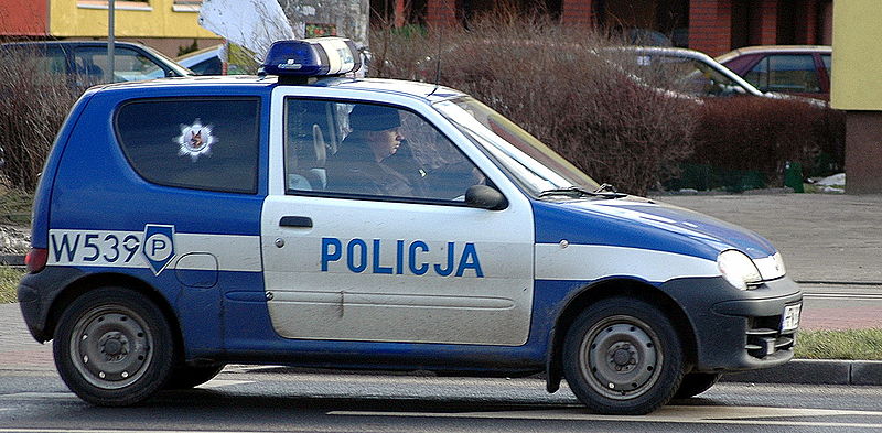 cinquecento seicento police cars in Europe Italy Poland