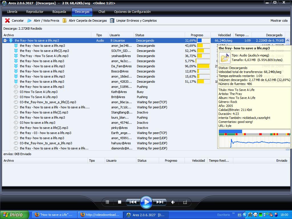 a descargar las canciones,