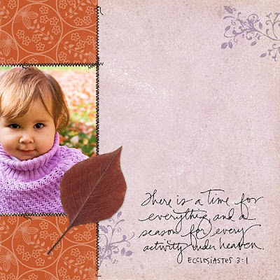 Fall Digital Scrapbook Page