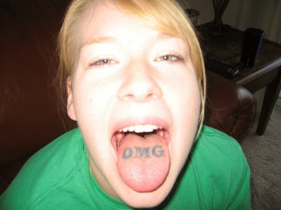 There are also designs that can be tattooed farther back on the tongue, 