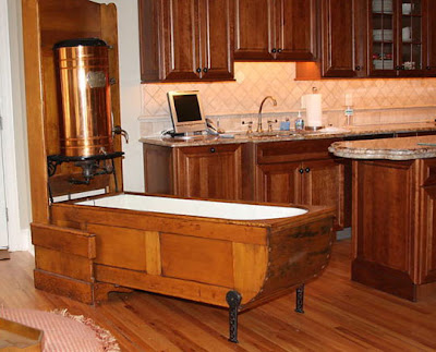 Bathtub In Kitchen