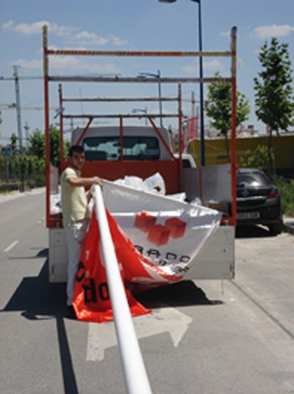 PREPARACION PARA MONTAJE DE MASTIL Y BANDERA