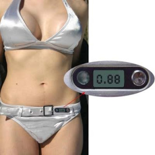 Bikini with built-in UV meter