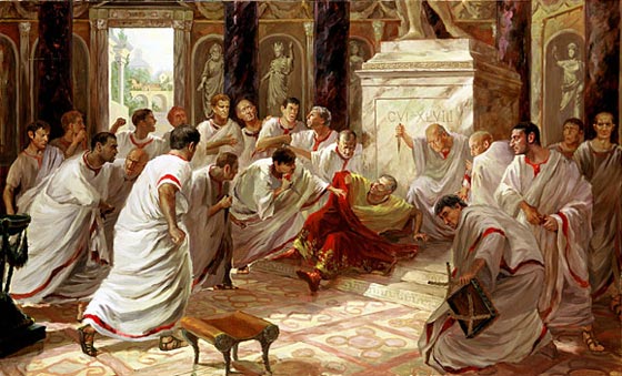 Brutus Killing Caesar