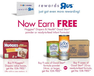 Sign up for Rewards Program below (Free diapers wyb 9 boxes and free