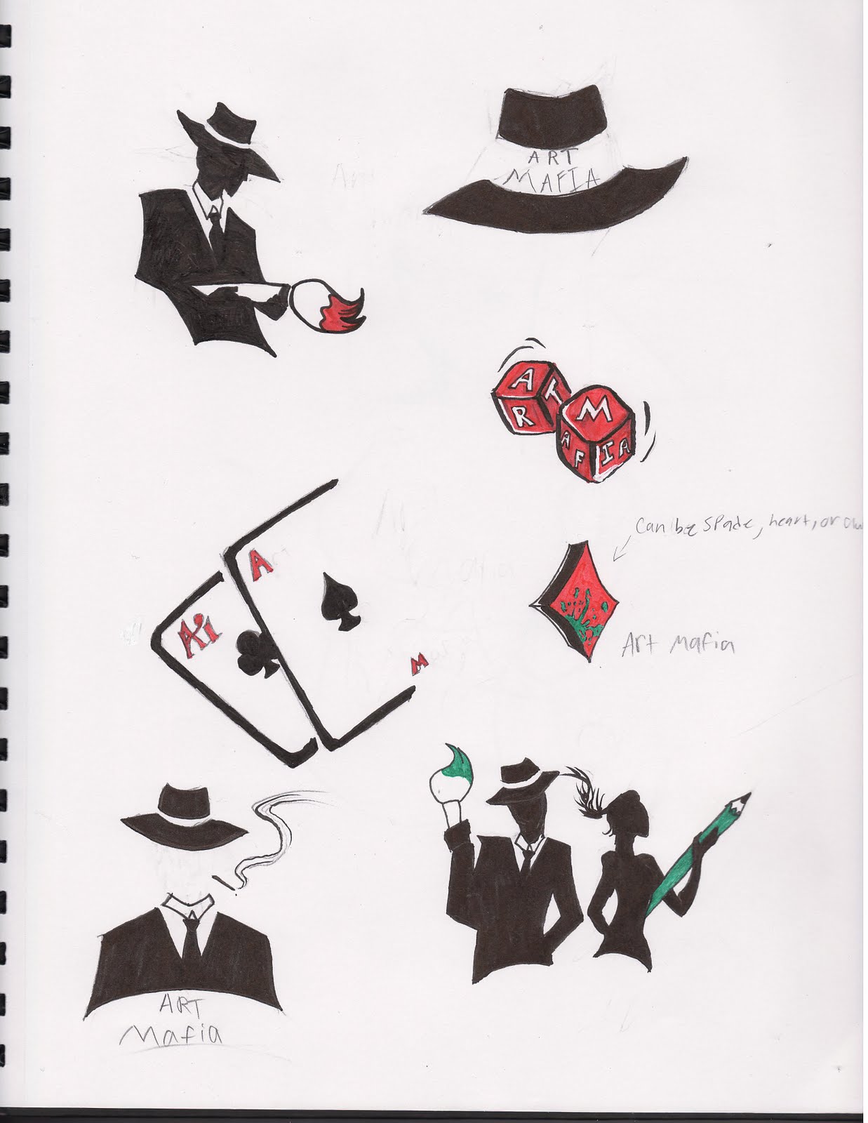 Christa Scribbles: Art Mafia logos