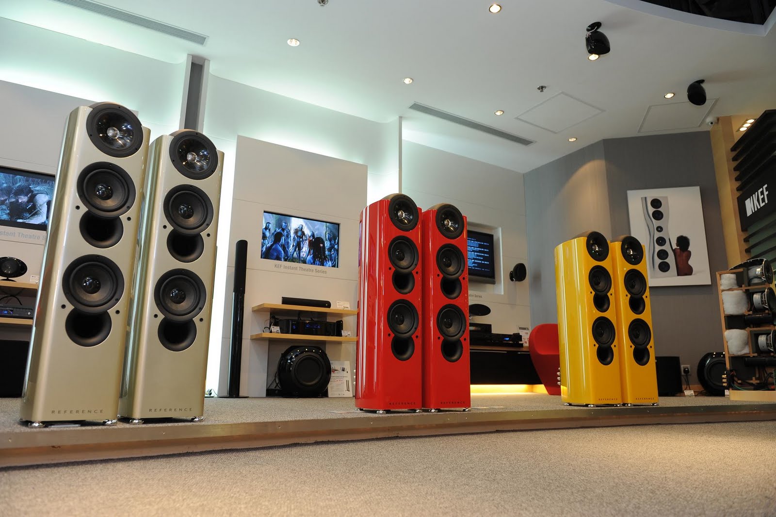 HiFi Unlimited KEF Reference Series Speakers. Now Available In Colour