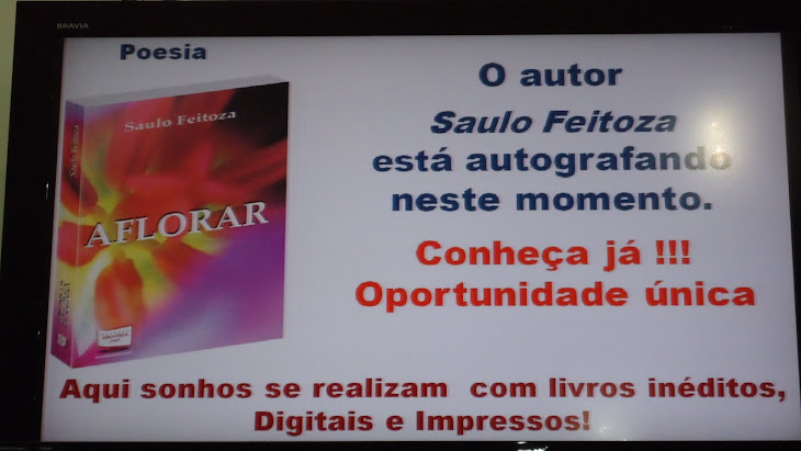 Convite para lançamento e sessão de autógrafos