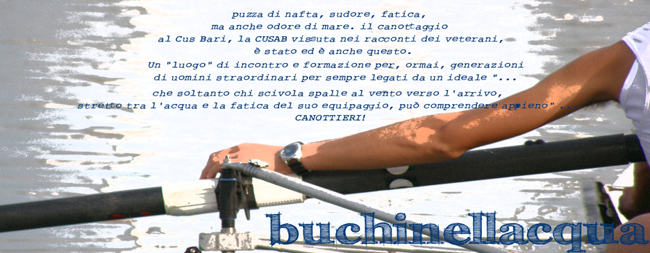 buchi nell'acqua ...