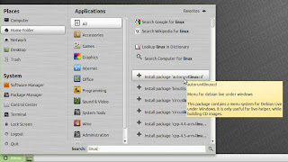 Linux Mint 10 - Mint Menú