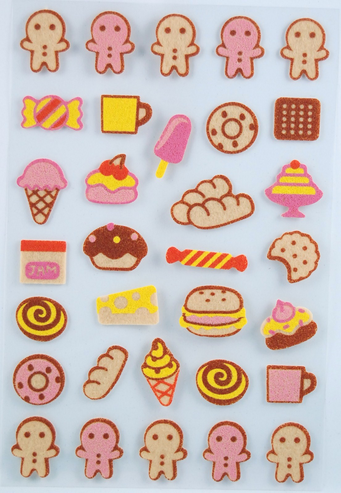 Fancicon Cute Japanese Cookies & Cake Stickers (Nonwoven Fabric)