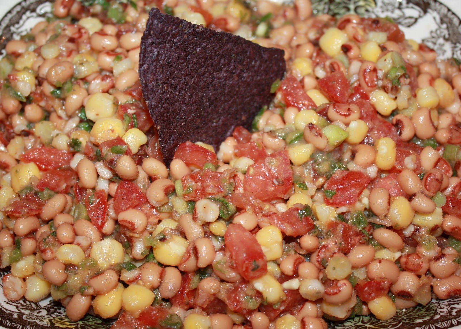 The Farmhouse Foodie Texas Caviar (BlackEyed Peas)